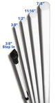 1/2" SunGUARD II Fiberglass Fence Post Qty 1 each
