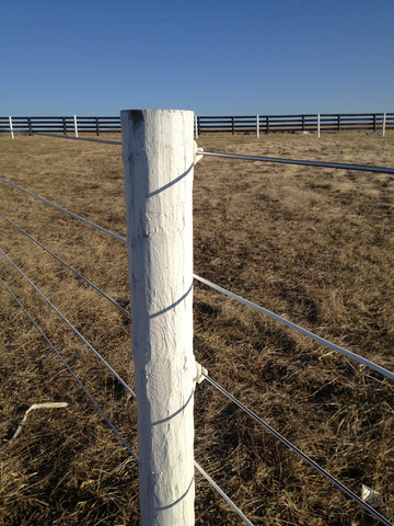 White Lightning 1 320 ft. x 1 400 lb. Coated Electric Wire Fence Roll 12.5 Gauge Black